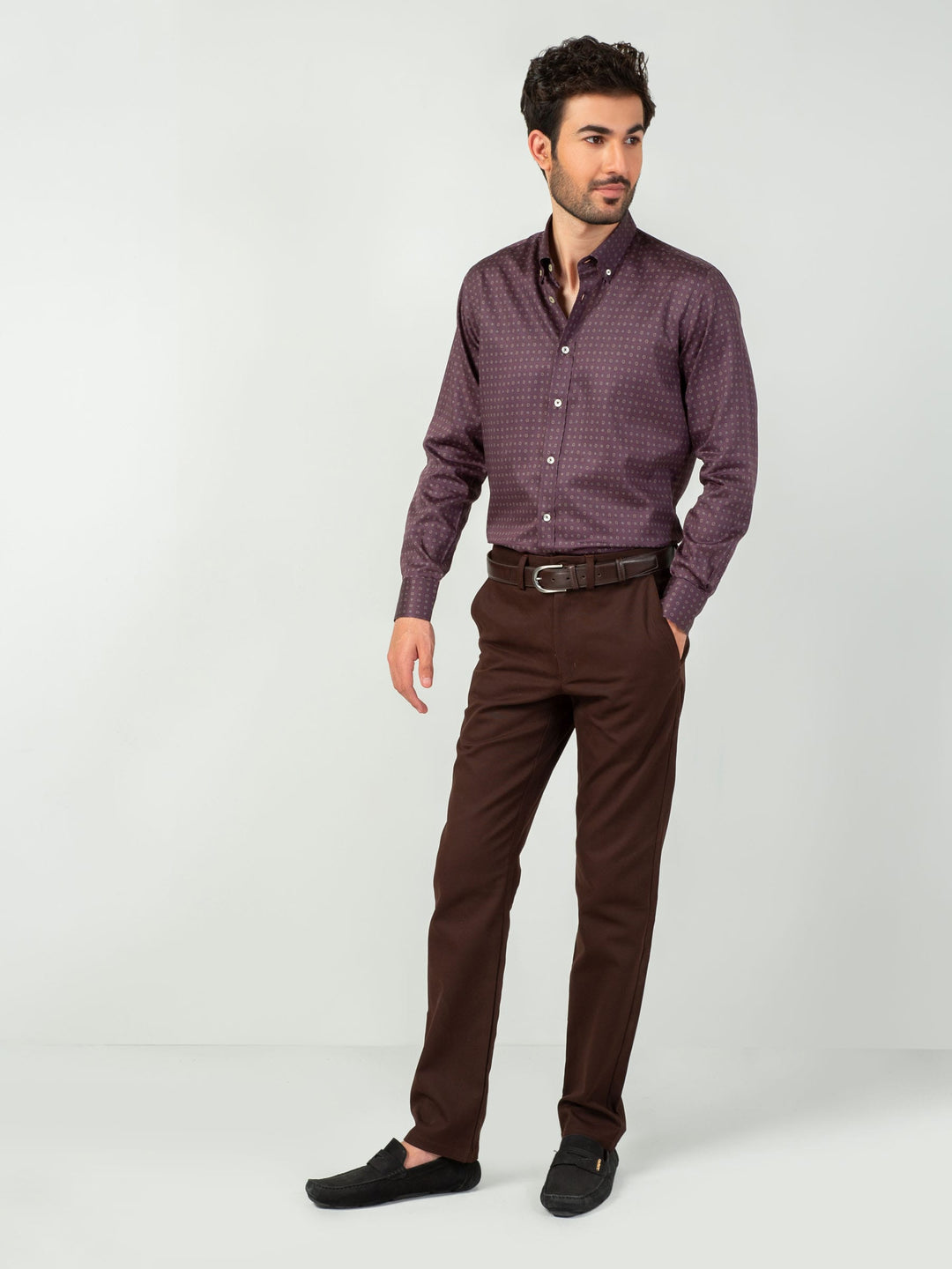Bordo Printed Shirt Brumano Pakistan