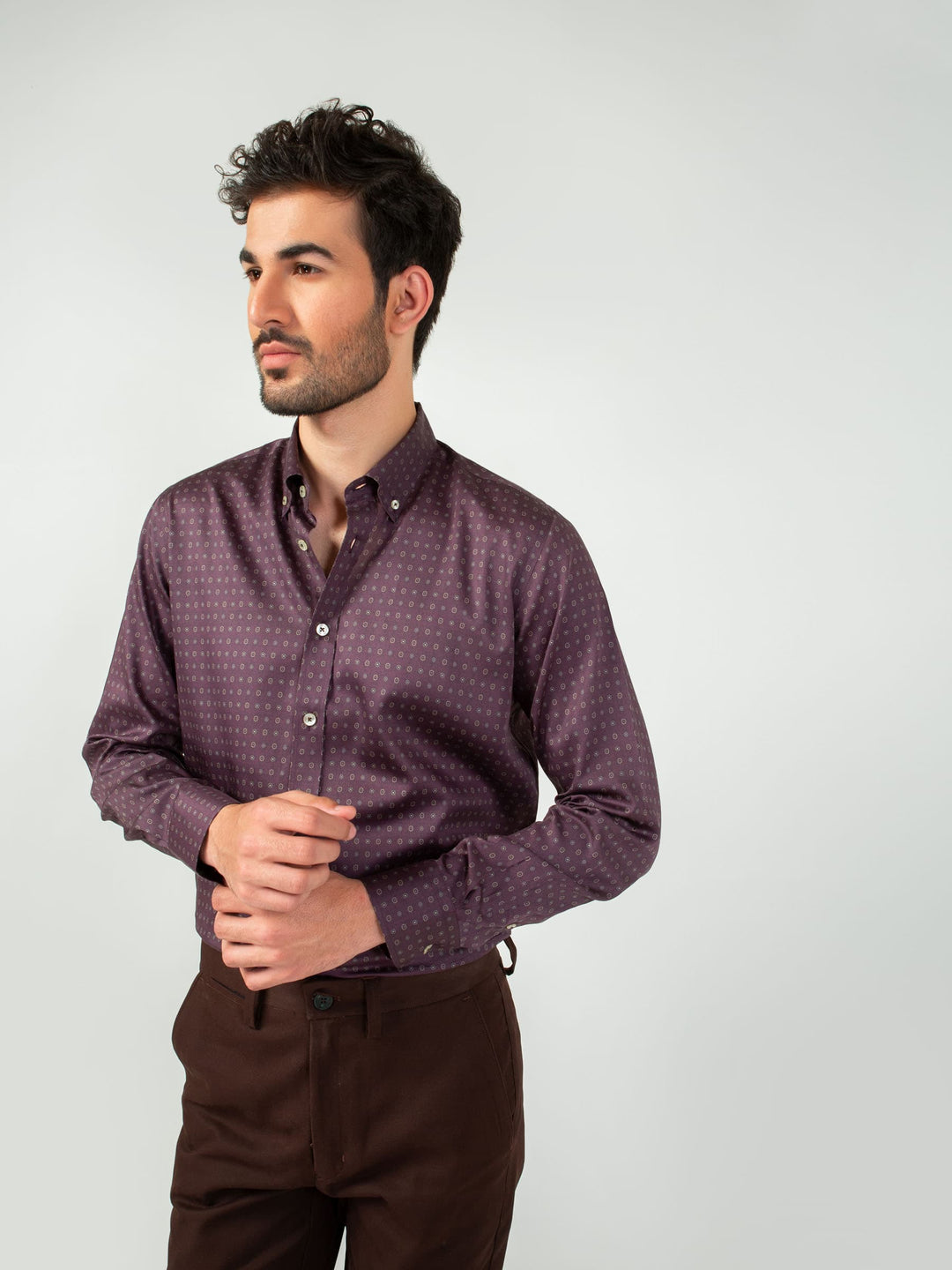 Bordo Printed Shirt Brumano Pakistan