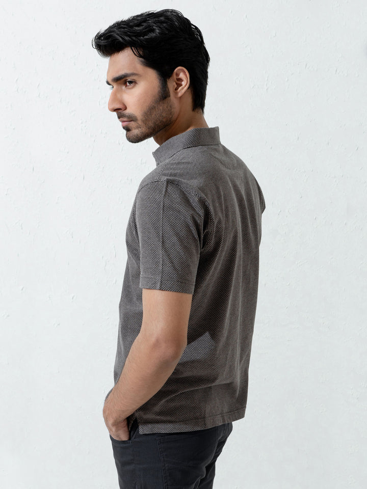 Brown Dobby Mercerized Polo Shirt Brumano Pakistan