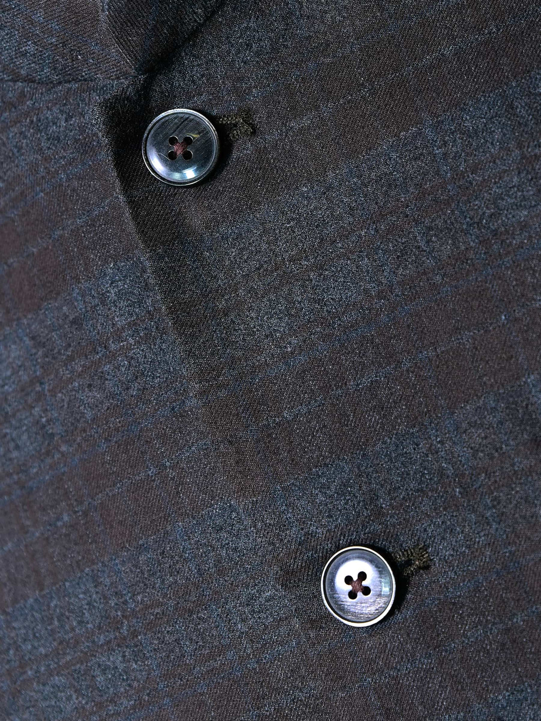 Brown & Grey Checkered Waistcoat Brumano Pakistan