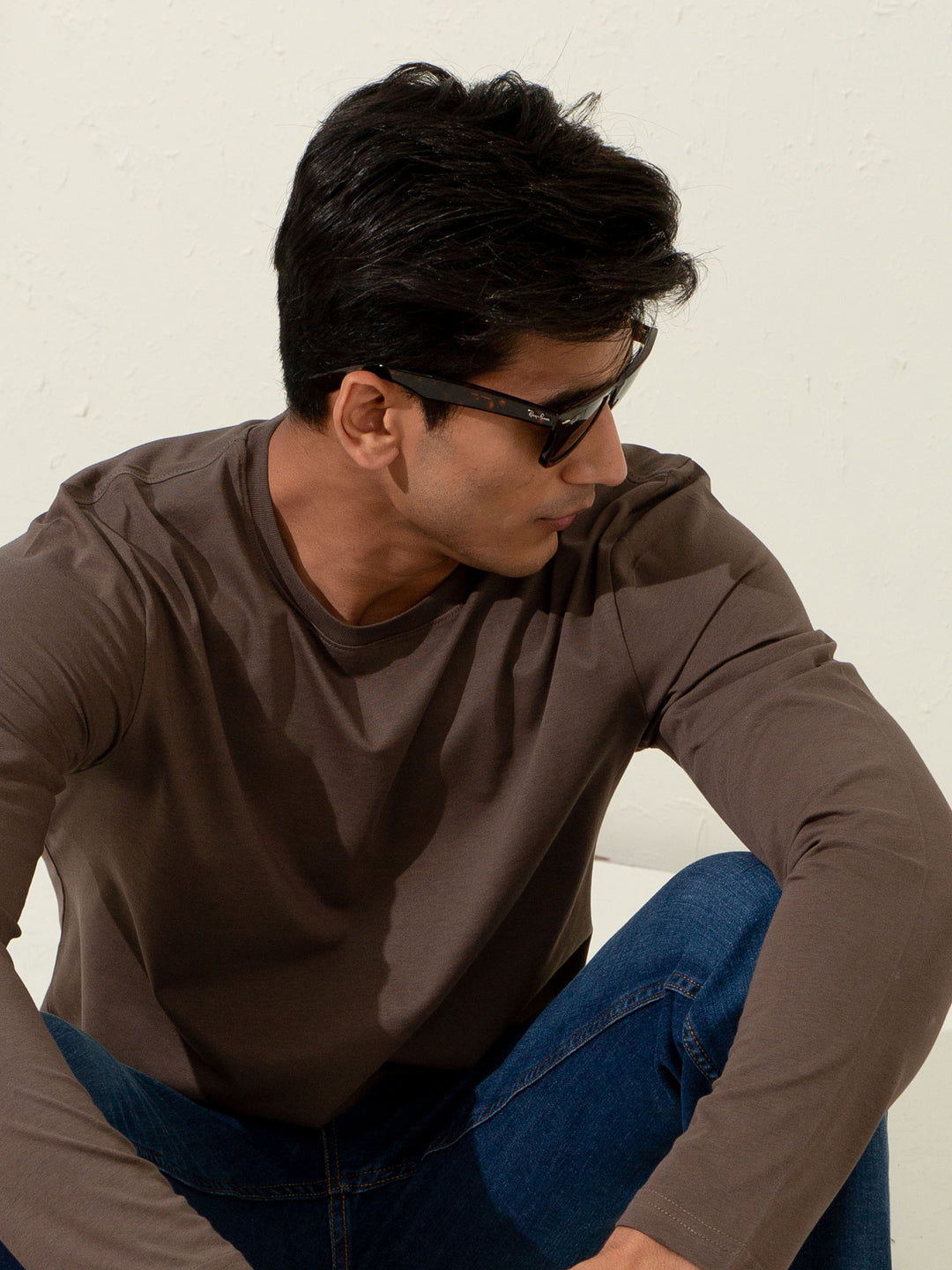 Brown Long Sleeve T-Shirt Brumano Pakistan