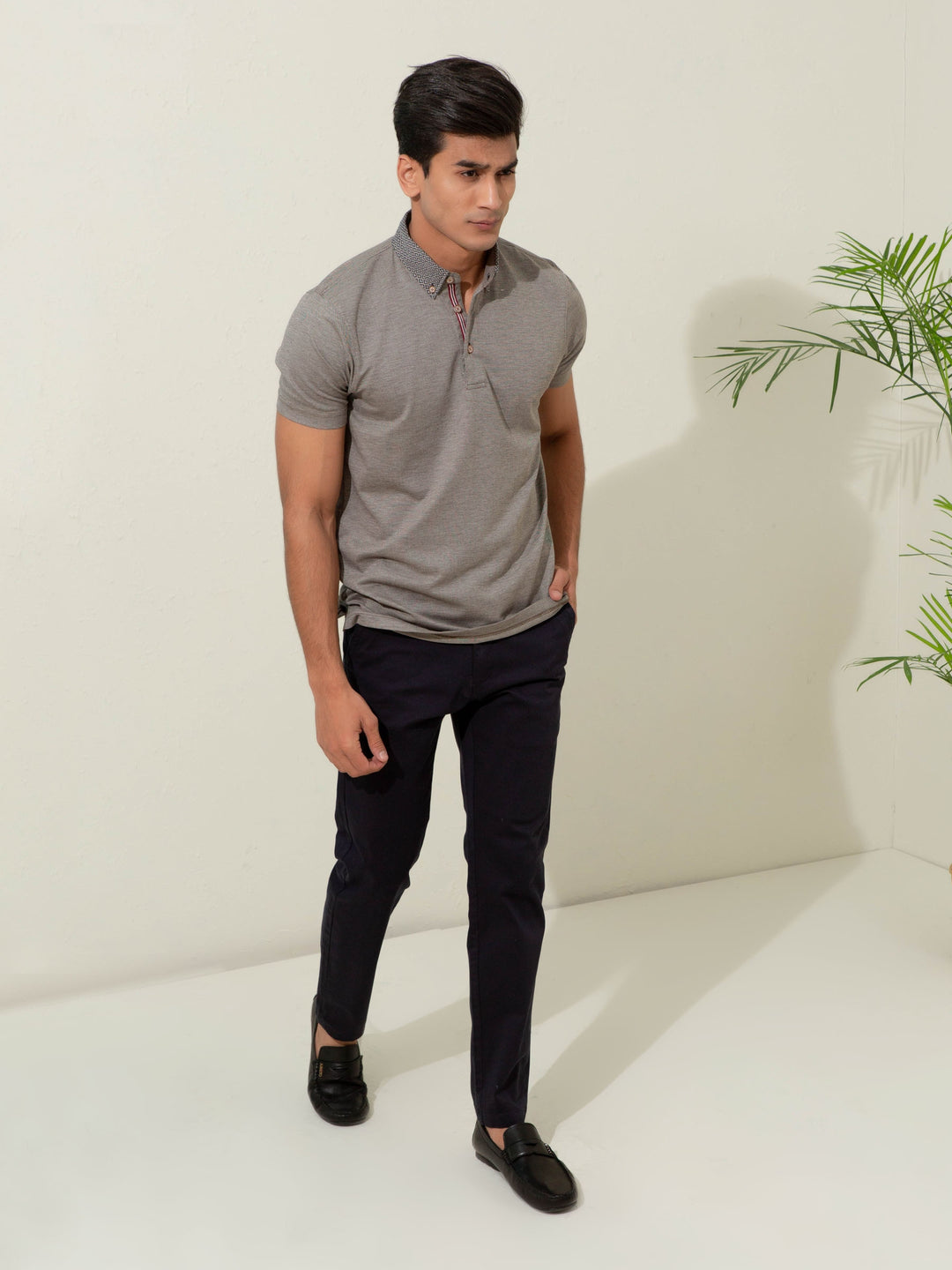 Brown Pique Silk Blended Mercerized Polo Brumano Pakistan