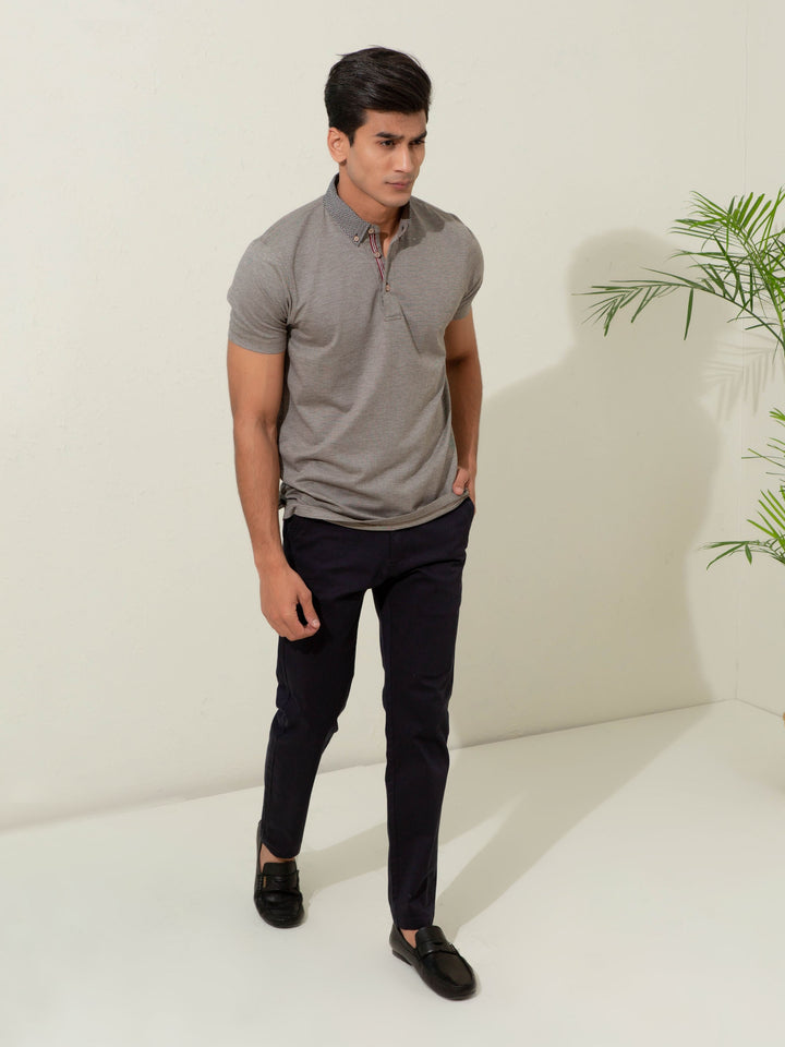 Brown Pique Silk Blended Mercerized Polo Brumano Pakistan