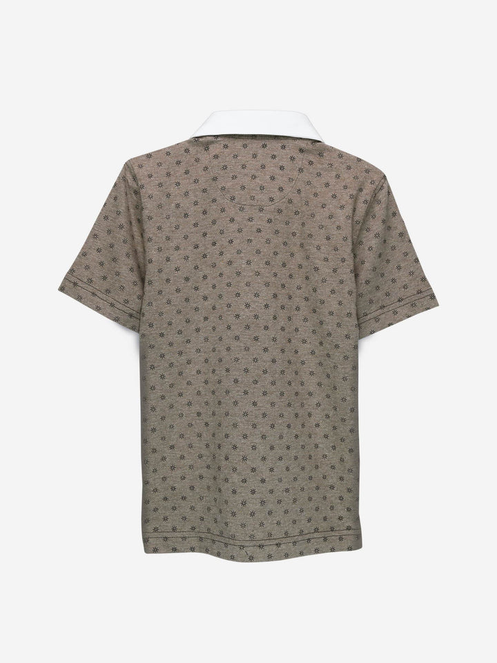 Brown Printed Polo Shirt Brumano Pakistan