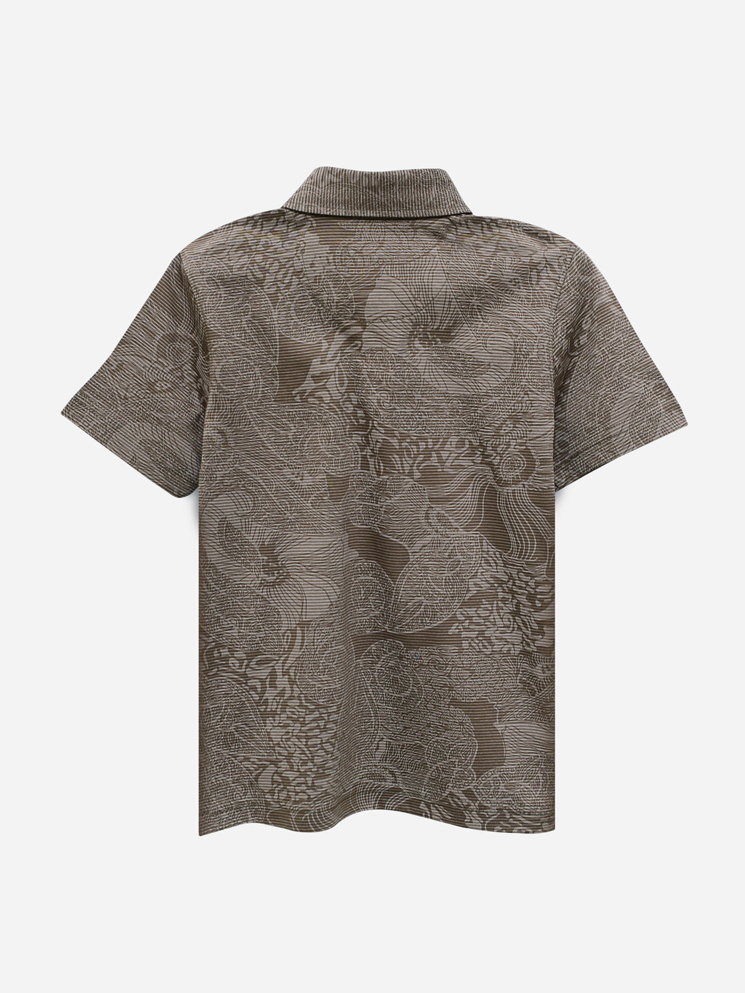 Brown Striped Casual Polo Shirt Brumano Pakistan