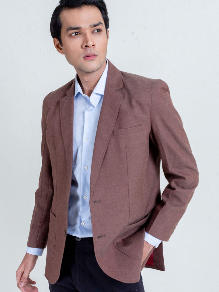 Brown Wool Blazer For Men In Pakistan Brumano