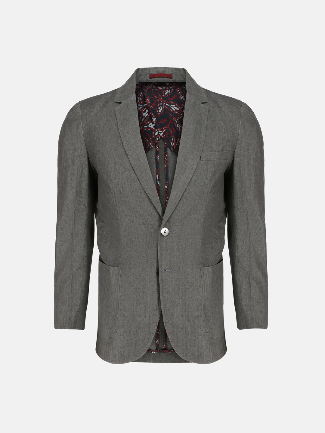 Brown linen blended blazer brumano pakistan