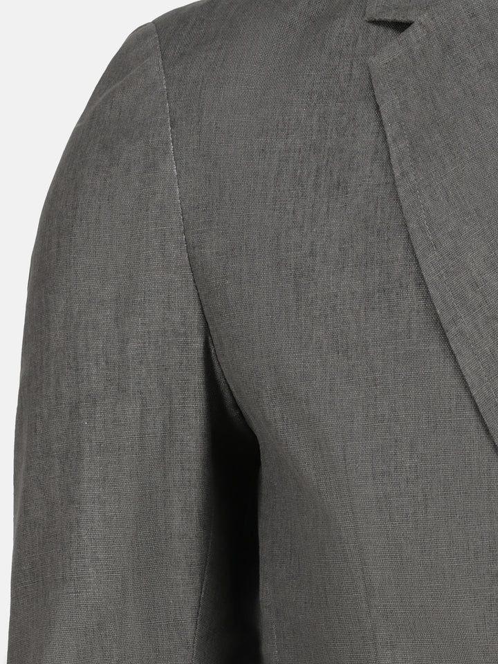 Brown Linen Blended Blazer Brumano Pakistan