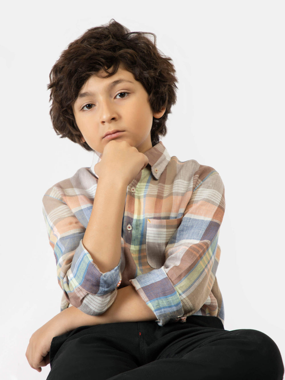 Brownpastelmulticolorlinencasualshirtbrumanopakistan7