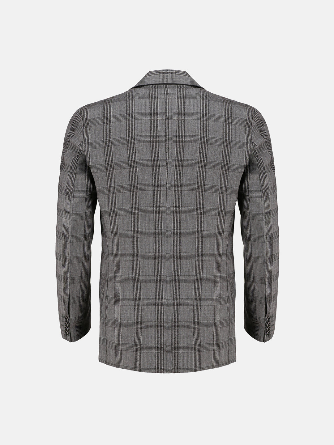 Brown Wool Checkered Blazer Brumano Pakistan