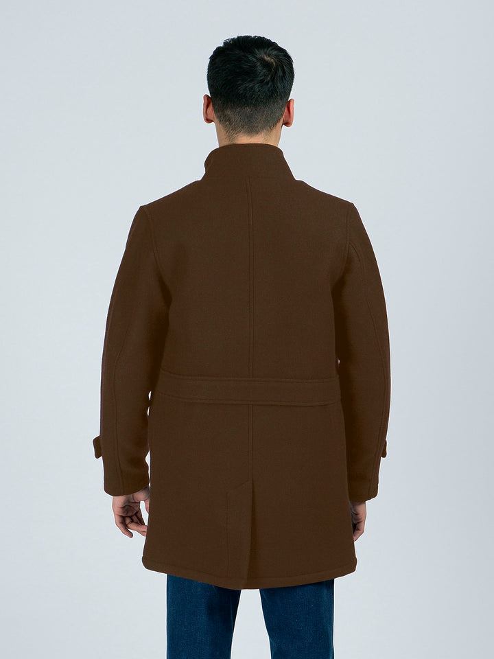Brown Wool Long Coat - Limited Edition Brumano Pakistan