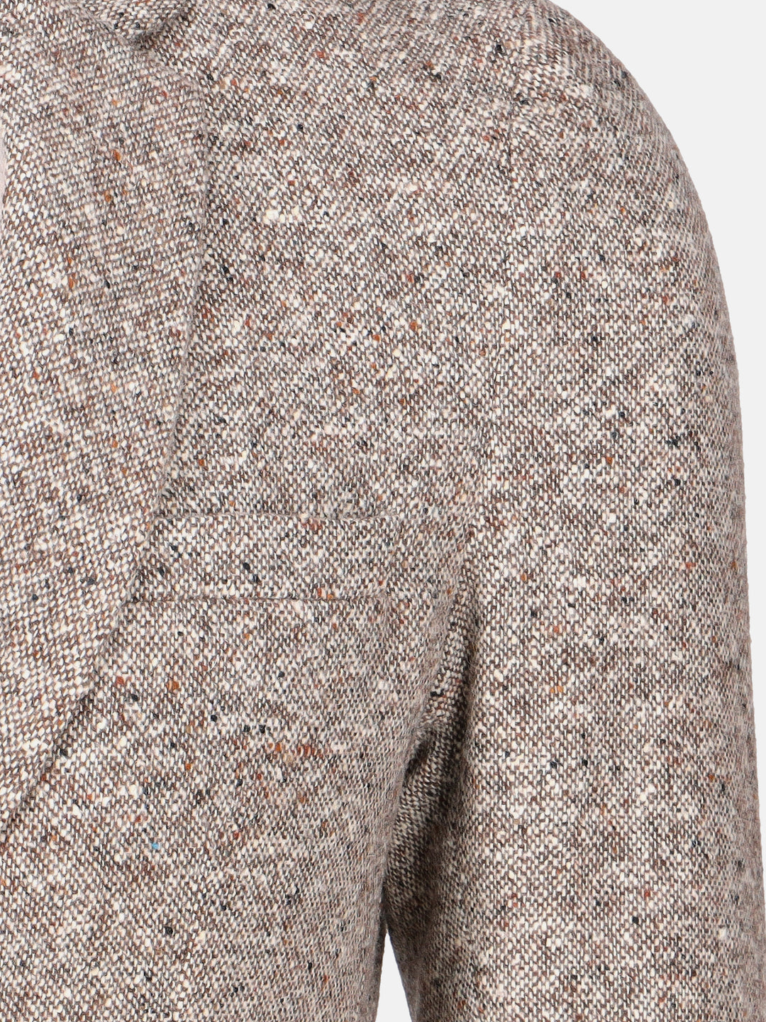 Brown & White Dobby Wool Cashmere Blazer - Sartoria Brumano Pakistan
