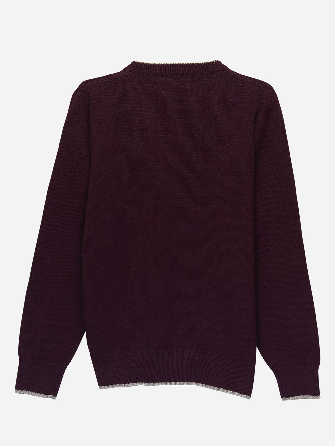 Burgundy Casual V-Neck Sweater Brumano Pakistan