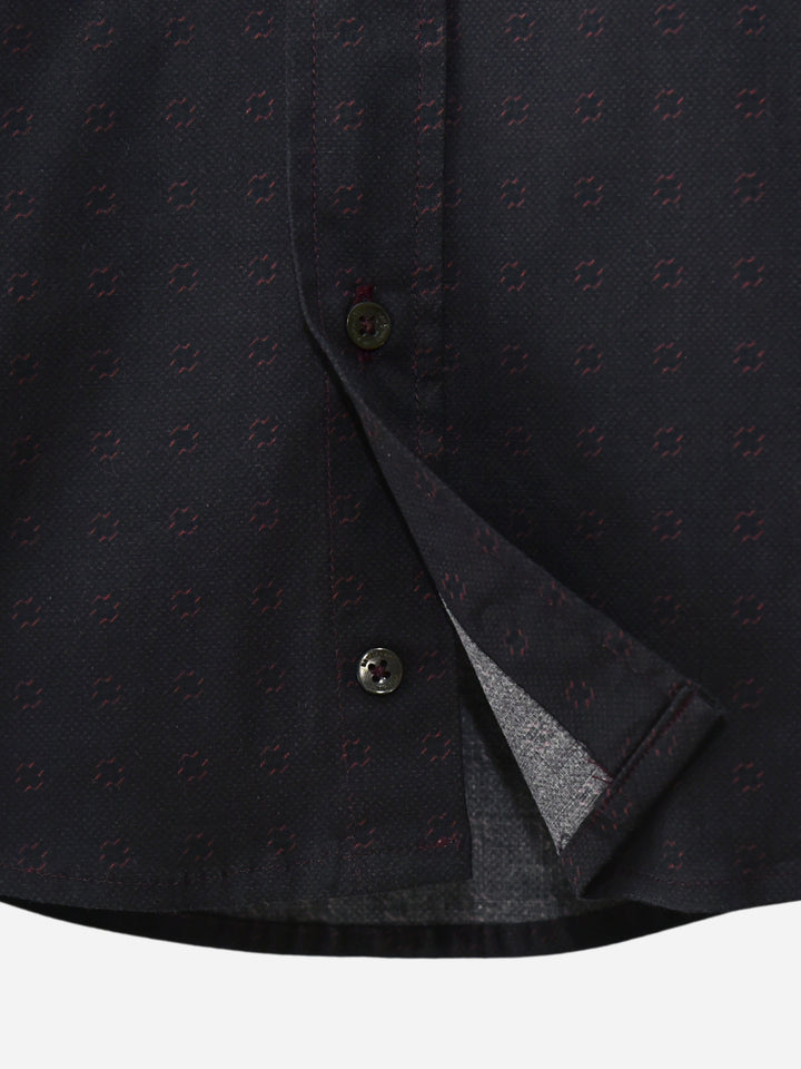 Burgundy Printed Casual Shirt Brumano Pakistan