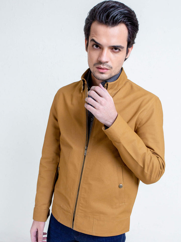 Camel Brown Baracuta Jacket Brumano Pakistan