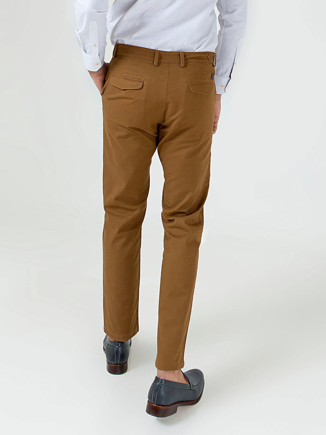 Camel Brown Slimfit Chino With Gurkha Style Buttons Brumano Pakistan