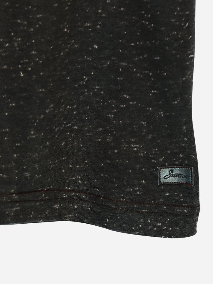 Charcoal Neppy Short Sleeves Casual T-Shirt Brumano Pakistan