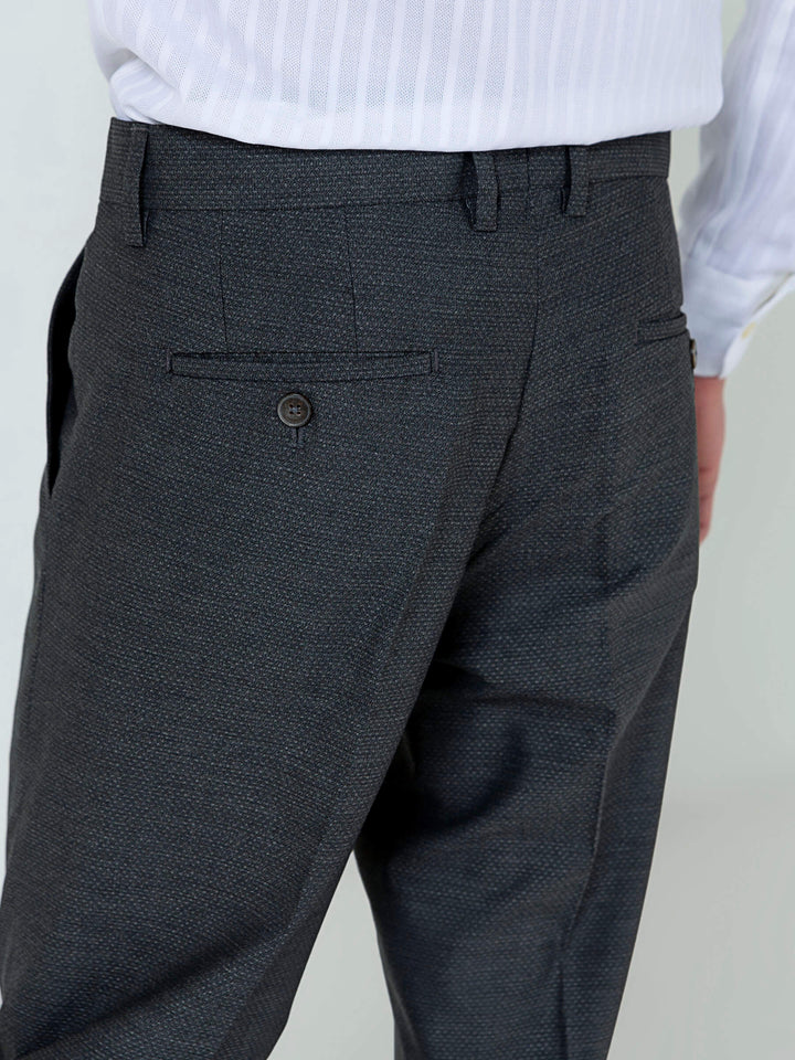 Charcoal Grey Structured Dress Pant Brumano Pakistan