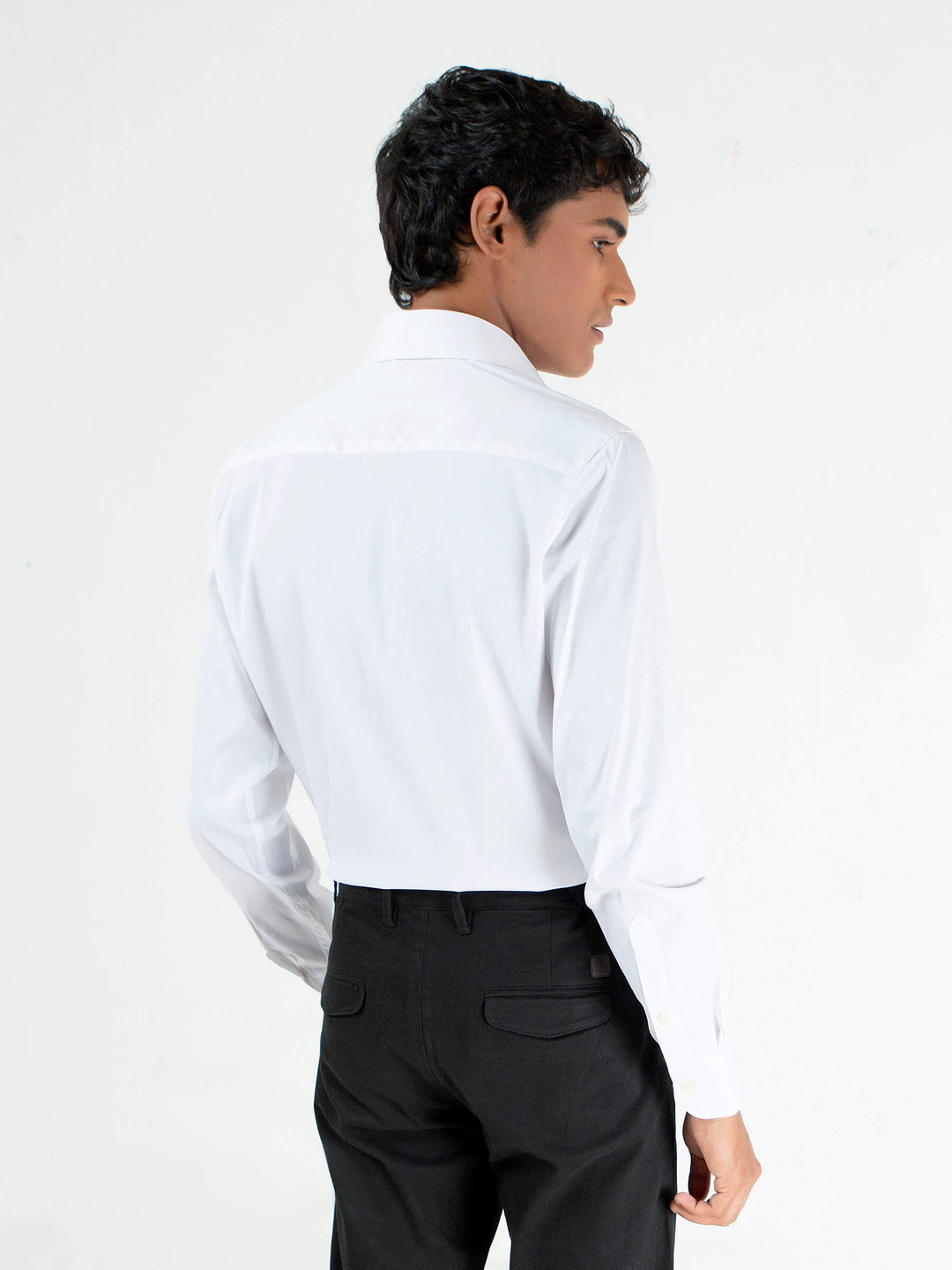 Classic White Satin Shirt Brumano Pakistan