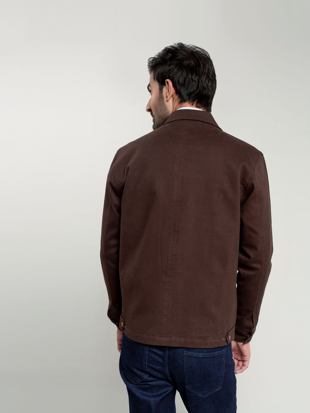 Dark Brown Casual Jacket Brumano Pakistan