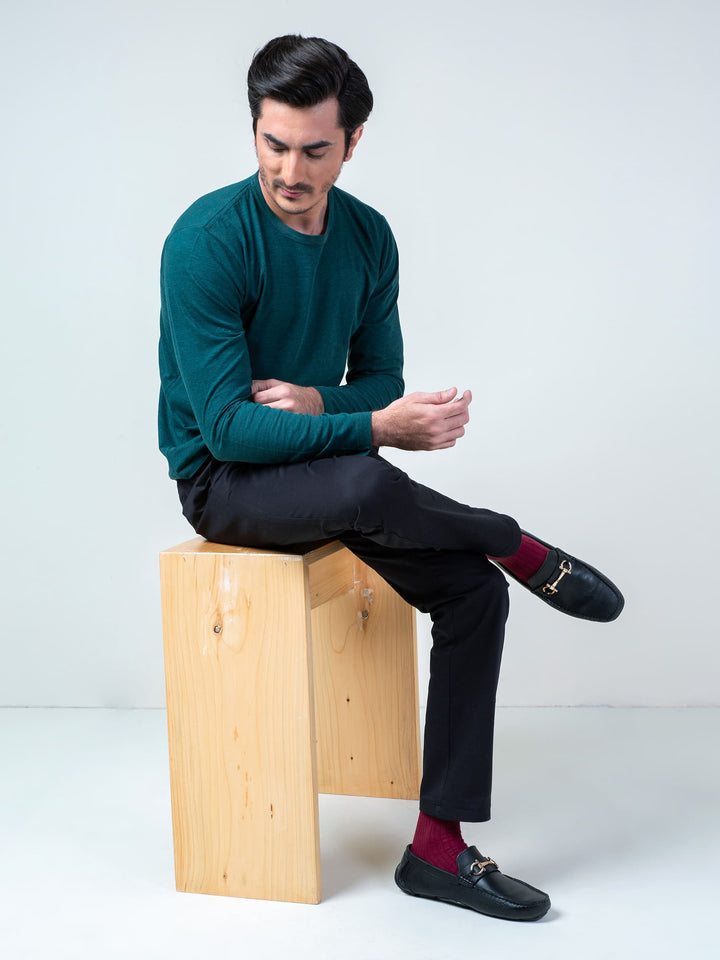 Dark Green Long Sleeve T-Shirt Brumano Pakistan