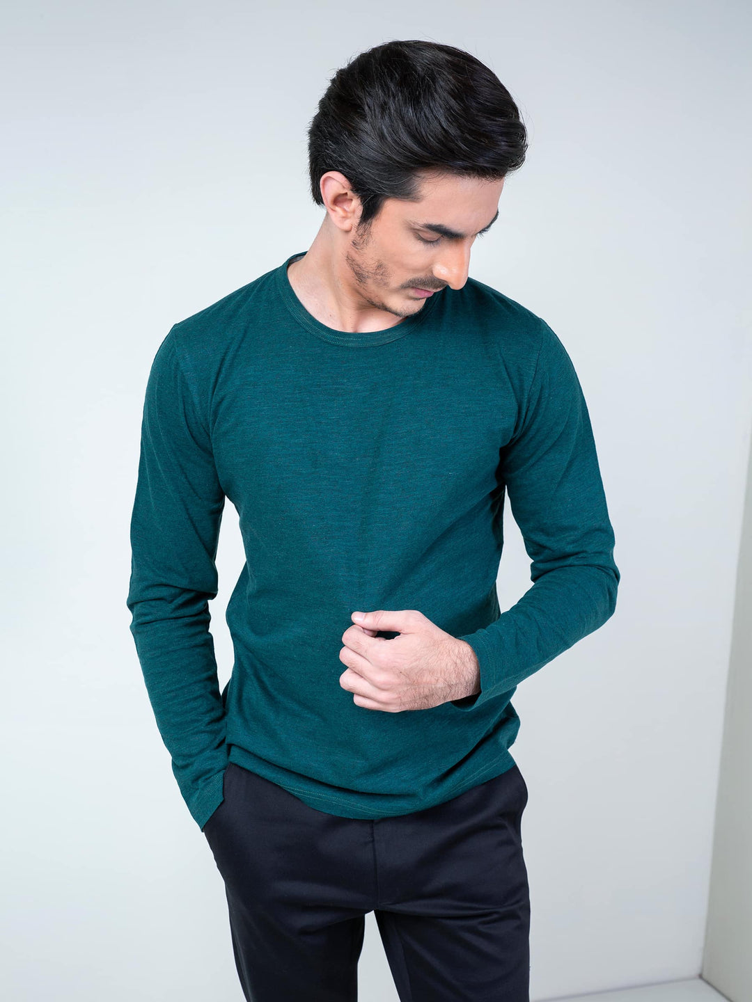 Dark Green Long Sleeve T-Shirt Brumano Pakistan