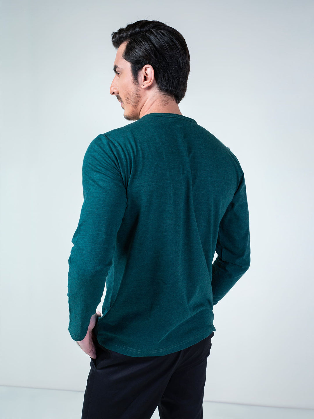 Dark Green Long Sleeve T-Shirt Brumano Pakistan