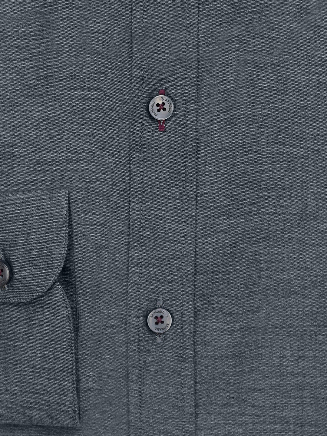 Dark Grey Melange Formal Shirt Brumano Pakistan