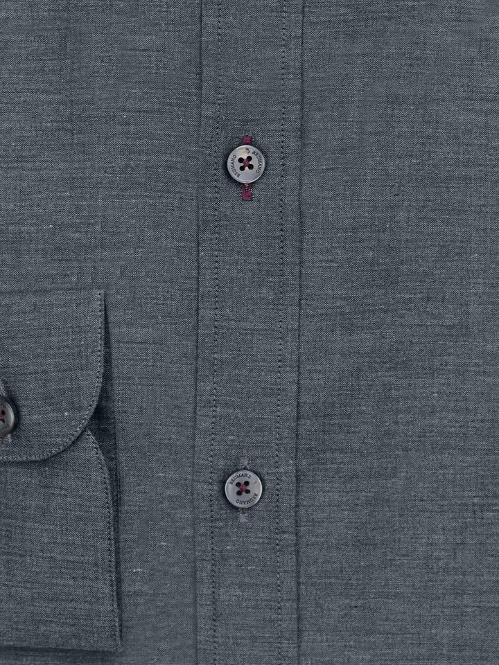 Dark Grey Melange Formal Shirt Brumano Pakistan