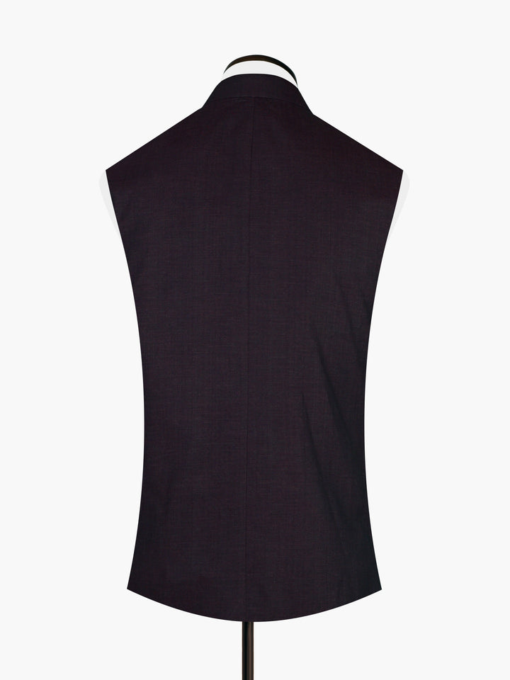 Dark Maroon Melange Waistcoat Brumano Pakistan