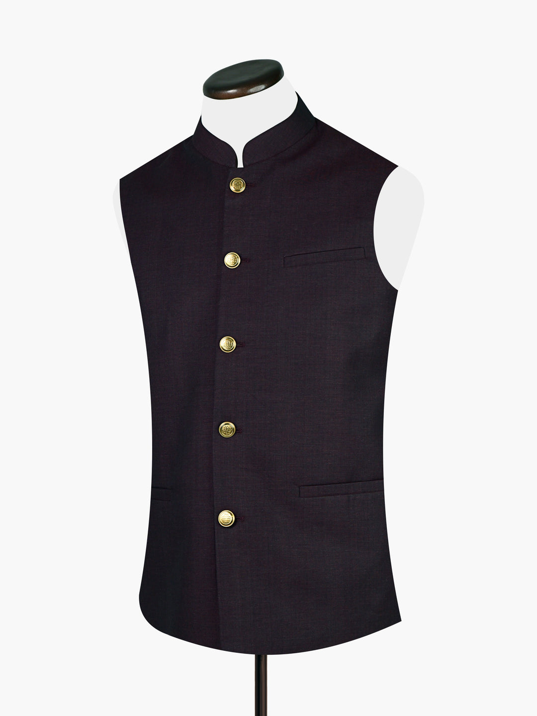 Dark Maroon Melange Waistcoat Brumano Pakistan