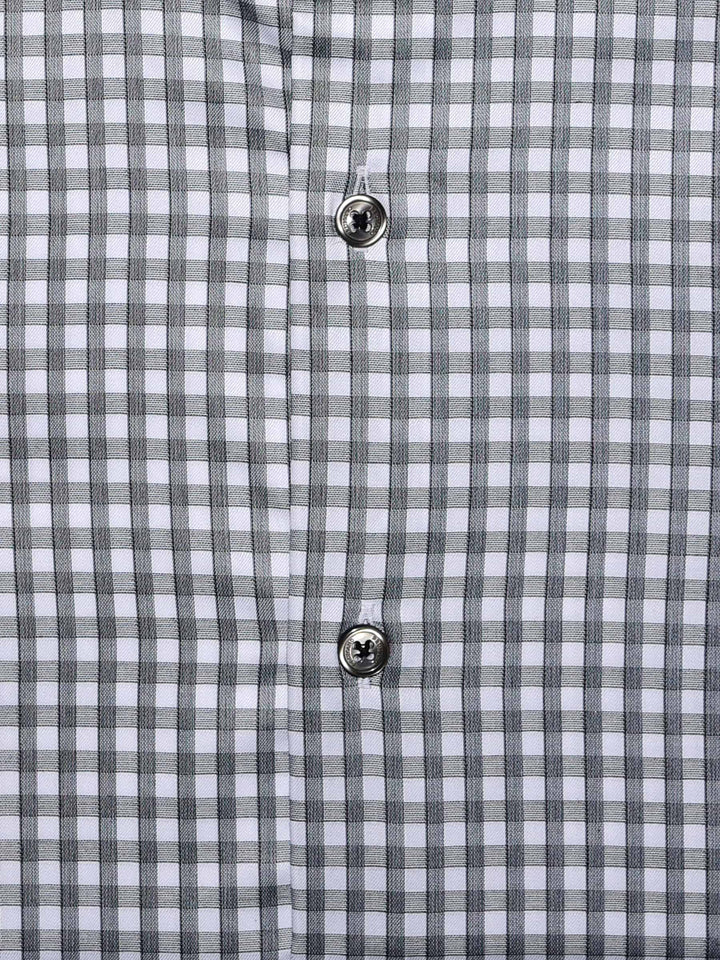 Formal Grey Check Shirt Hover Brumano Pakistan