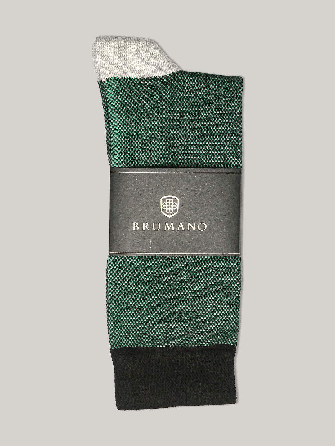 Green & Black Dobby Cotton Socks Brumano Pakistan