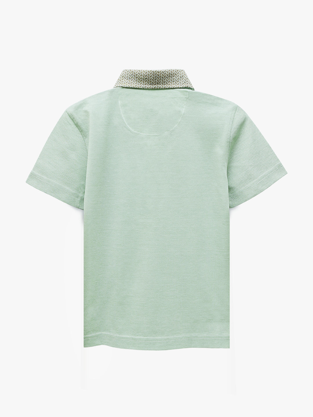 Green Dobby Casual Polo With Contrasting Collar Brumano Pakistan