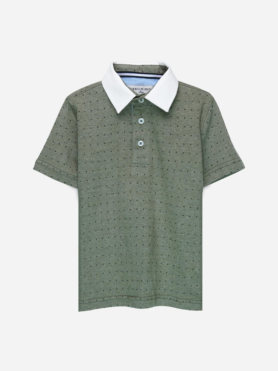 Green Polka Dot Polo Shirt Brumnao Pakistan
