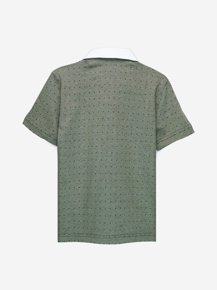 Green Polka Dot Polo Shirt Brumnao Pakistan