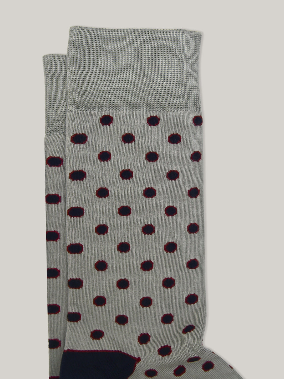 Grey & Blue Polka Dota Cotton Socks Brumano Pakistan