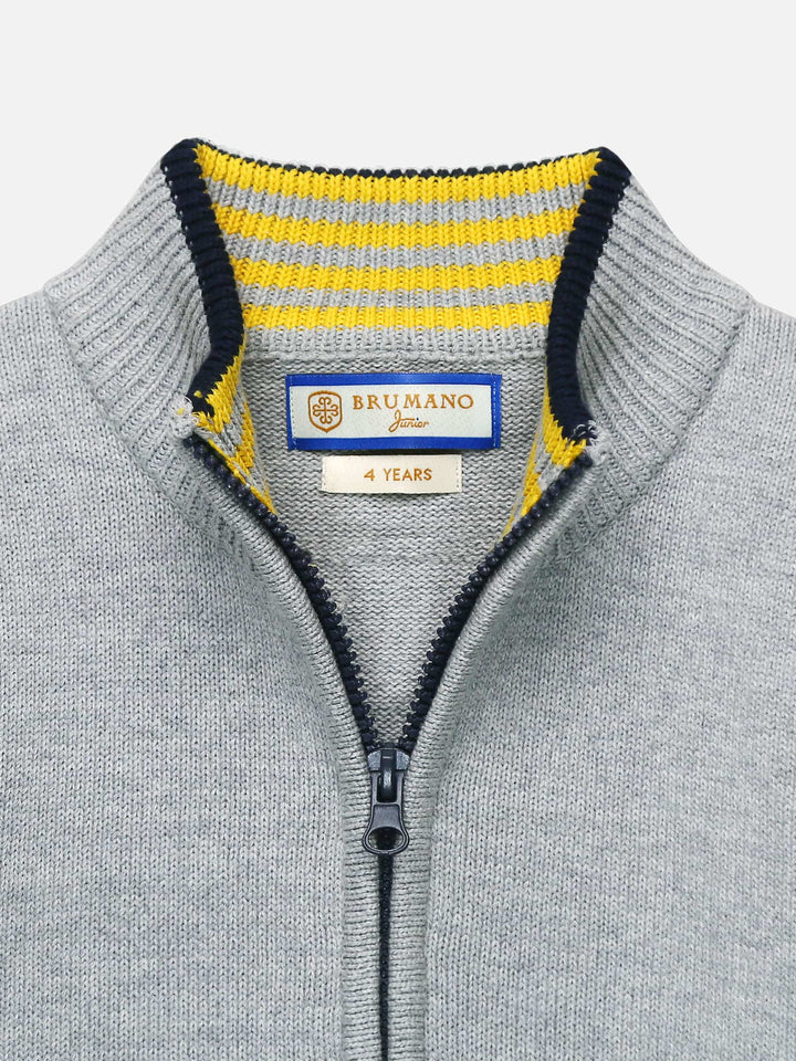 Grey Casual Zipper With Detailing Brumano Pakistan