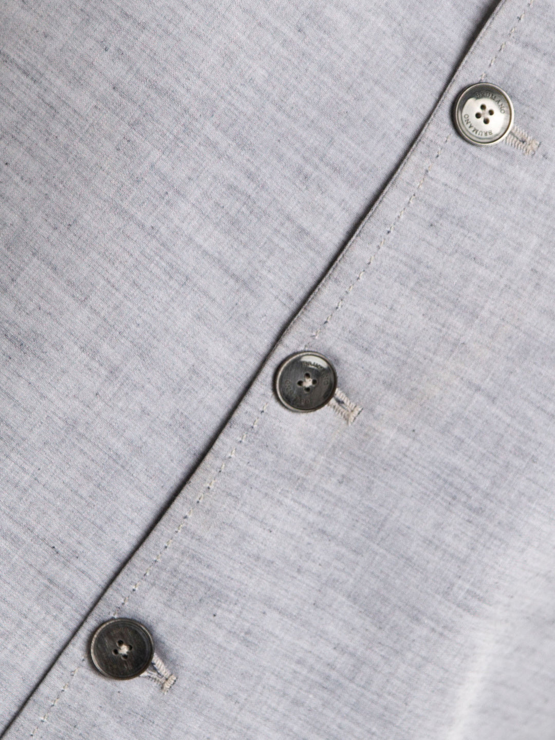 Grey Chambray Linen Waistcoat Brumano Pakistan