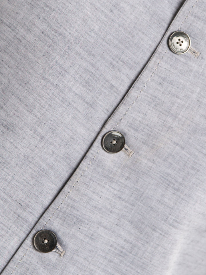Grey Chambray Linen Waistcoat Brumano Pakistan