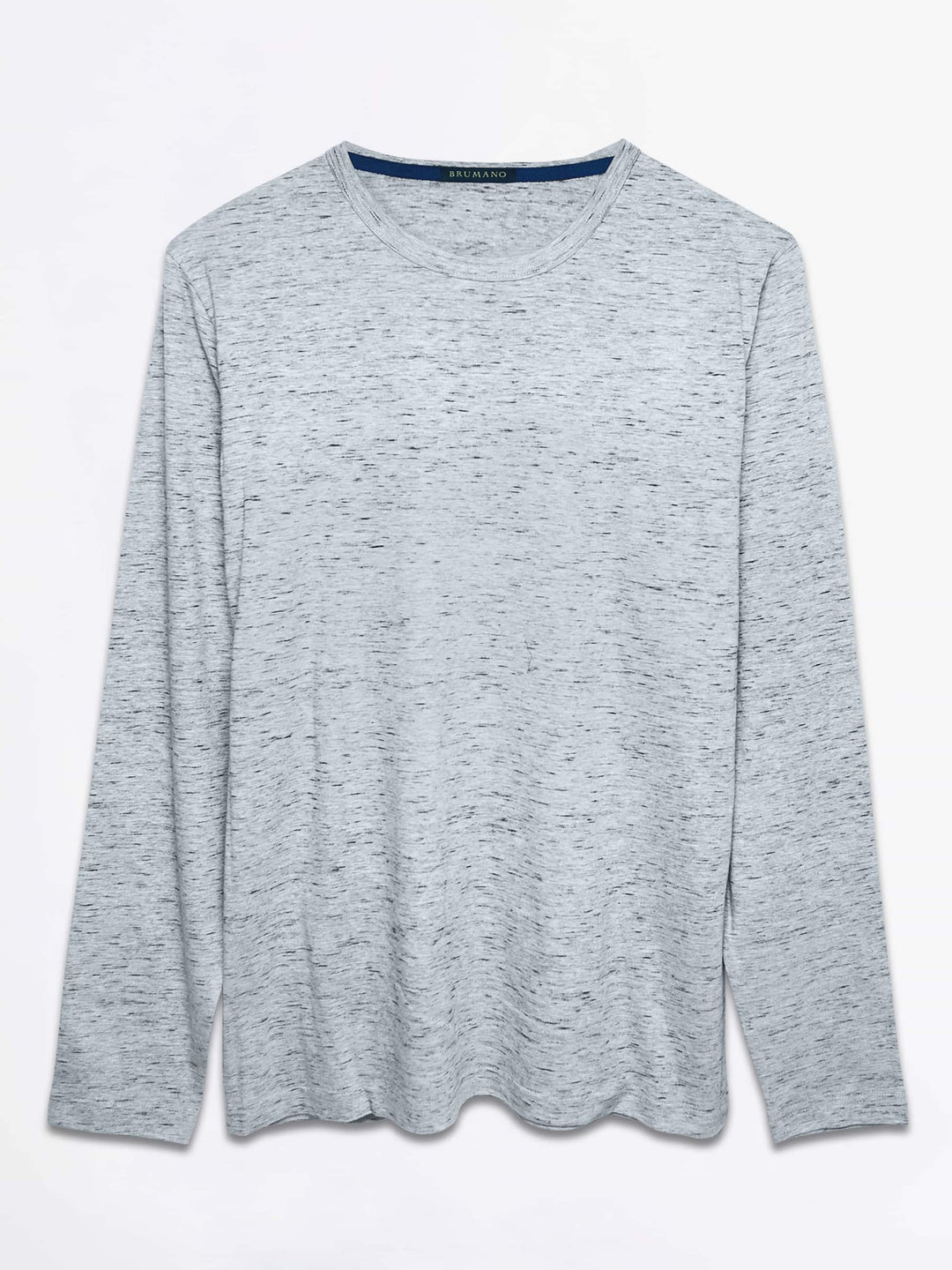 Grey Inject Pattern Long Sleeve T-Shirt Brumano Pakistan