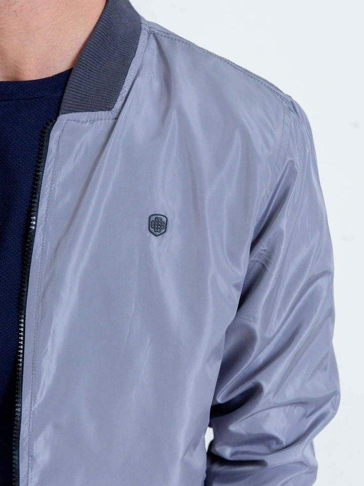 Grey Light Weight Bomber Jacket Brumano Pakistan