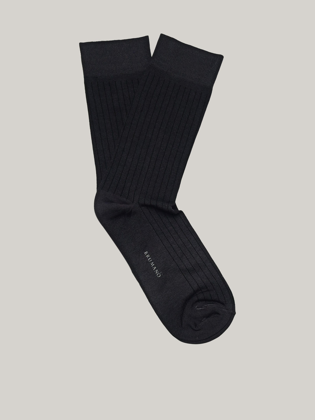 Grey Ribbed Mercerized Socks Brumano Pakistan
