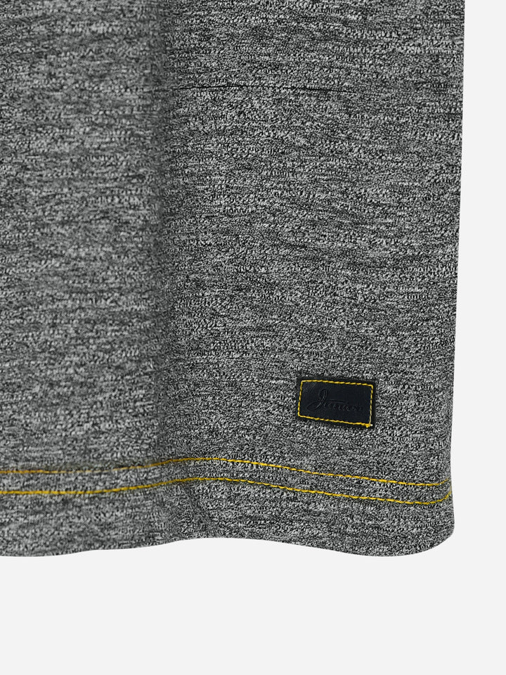 Grey Short Sleeves Marl Casual T-Shirt Brumano Pakistan