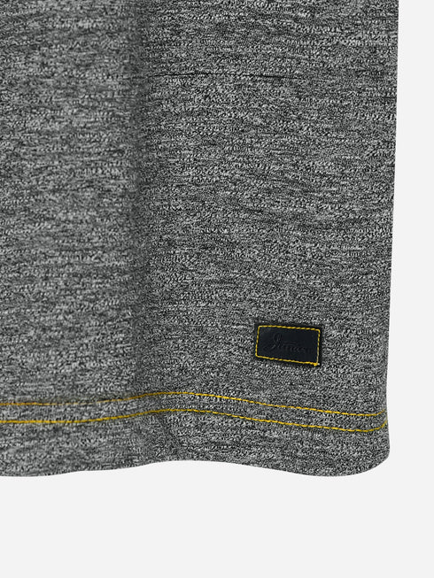 Grey Short Sleeves Marl Casual T-Shirt Brumano Pakistan