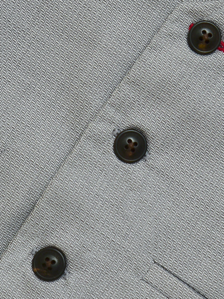 Grey Structured Suit Waistcoat Brumano Pakistan