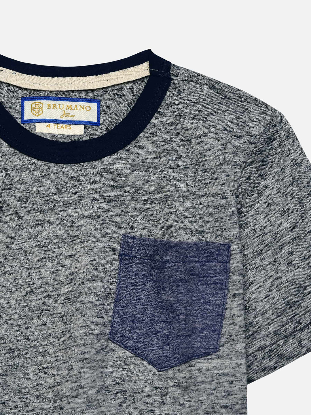 Grey T-Shirt With Contrasting Detailing Brumano Pakistan