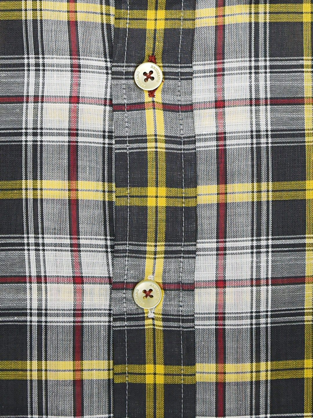Grey & Yellow Checkered Light Weight Shirt Brumano Pakistan