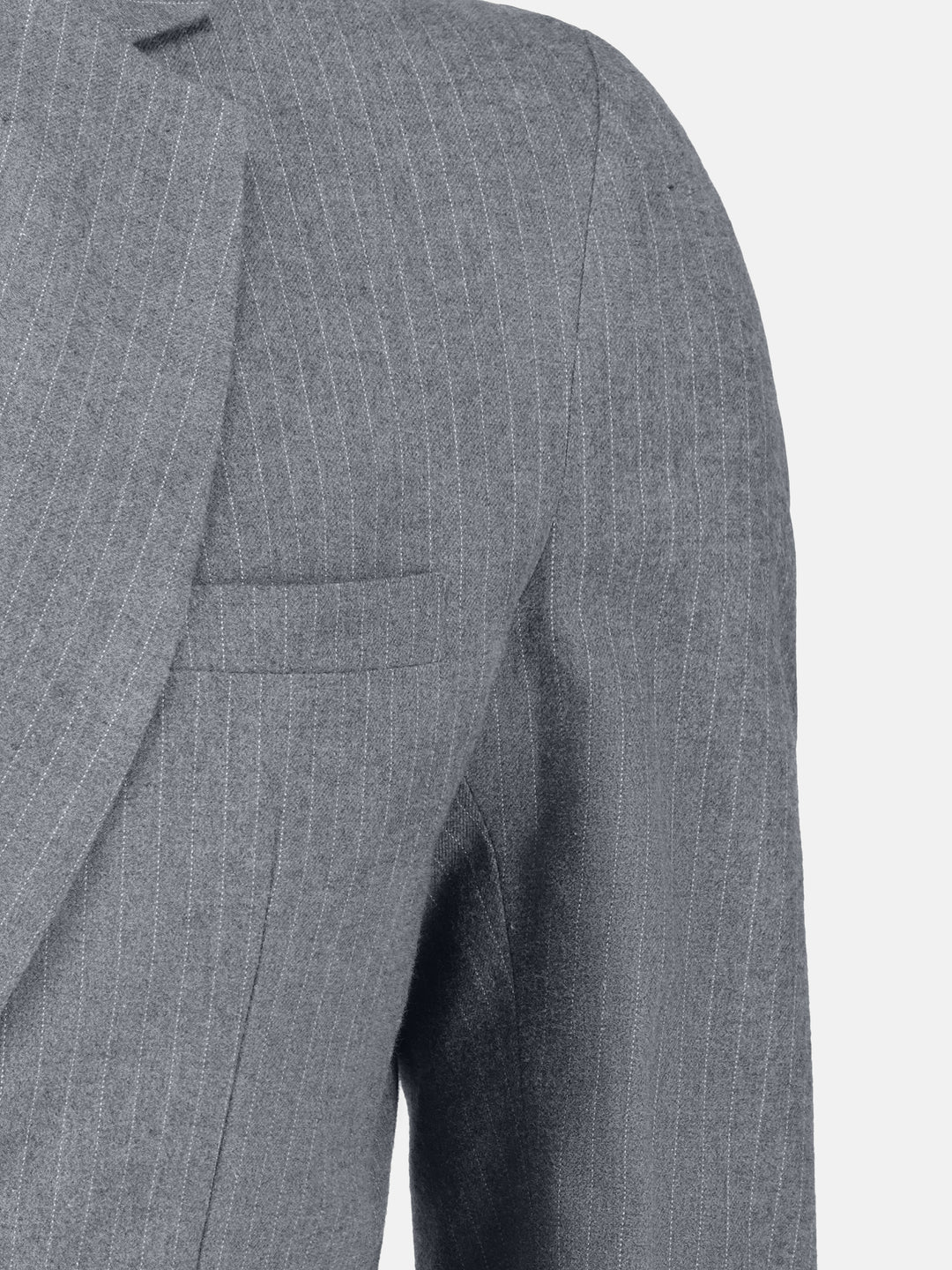 Grey Classic Pinstriped Blazer Brumano Pakistan