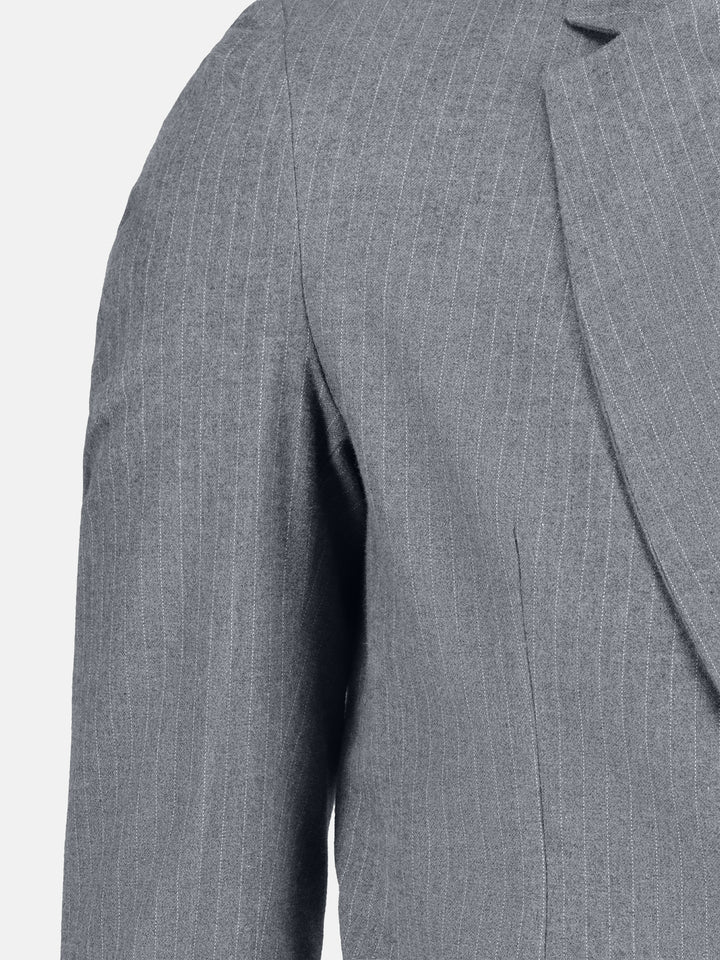 Grey Classic Pinstriped Blazer Brumano Pakistan